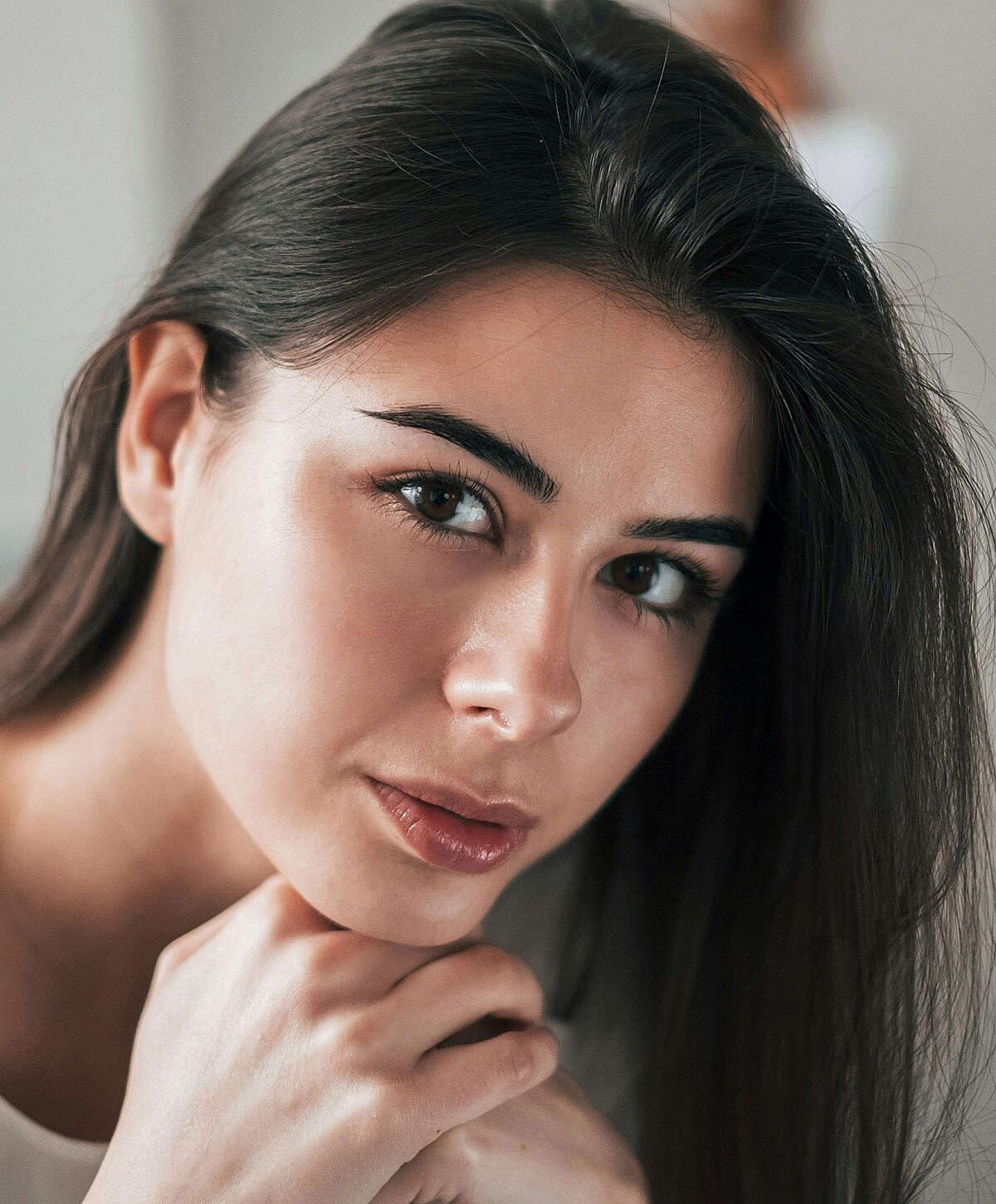 Modern living space with stylish blue chairs