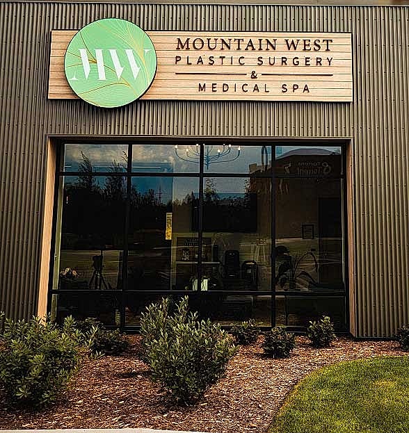 Aerial view of river and mountains landscape.