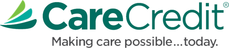CareCredit logo with slogan about accessible care.